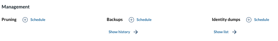 Configure a schedule